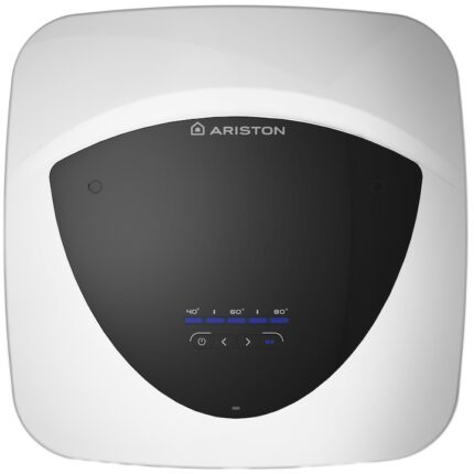 Boiler electric Ariston Andris LUX ECO 15 EU, 15 l, 1200 W, Termostat, Izolatie termica, Protectie electrica IPX4, Montare deasupra chiuvetei, Afisaj LED, Reglaj extern de temperatura