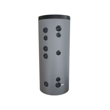 Boiler 200 litri cu 2 serpentine SUNSYSTEM SON 200, pentru centrala termica si solar, montaj pe sol, izolatie termica, manta de protectie , flansa de vizitare, emailat cu titan