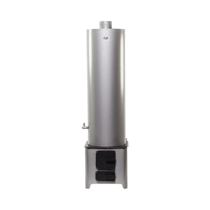 Ansamblu boiler pe lemne 90l cu focar economic