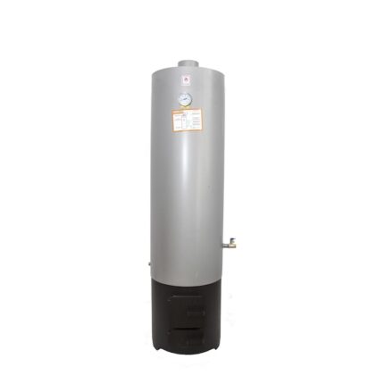 Boiler pe lemne 120L cu focar economic samotat si usi din tabla