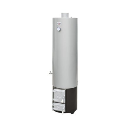 Ansamblu boiler pe lemne 120l cu focar economic