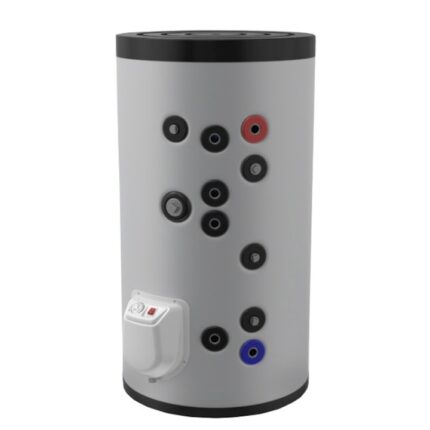 Boiler mixt cu 2 serpentine Eldom , capacitate 150 L, 3 kW, pe podea