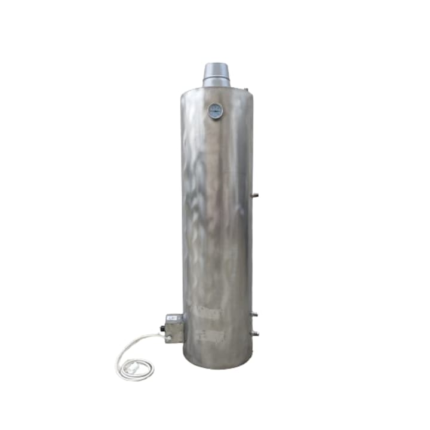Boiler cazan baie pe lemne si electric si cu serpentina, tabla de inox, 3 bari, 120 L