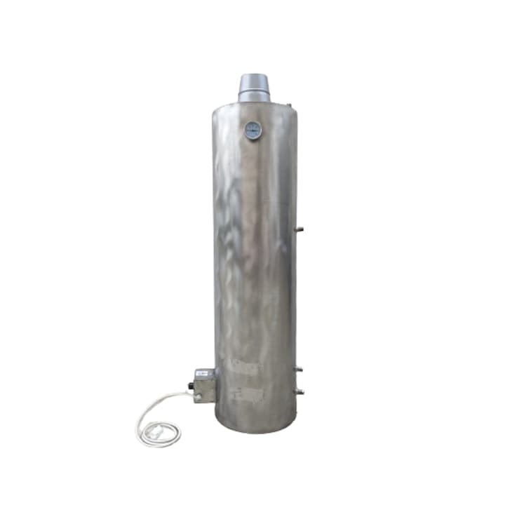 Boiler cazan baie pe lemne si electric si cu serpentina, tabla de inox, 3 bari, 120 L