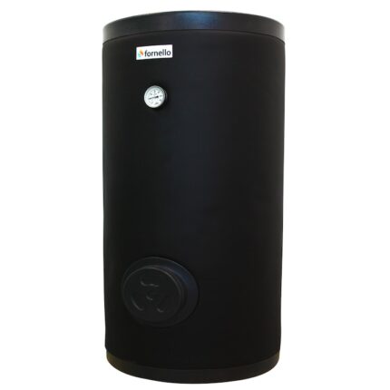 Boiler cu 2 serpentine FORNELLO SOL 800 LT 2S, pentru centrala termica si solar, montaj pe sol, izolatie termica, manta de protectie, flansa de vizitare