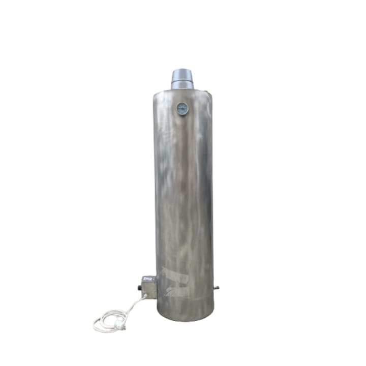 Boiler cazan baie pe lemne si electric, tabla de inox, 3 bari, 120 L