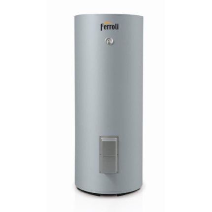 Boiler Ferroli Ecounit F300-1C cu serpentina, izolatie termica, 64 kW, 257 l, gri