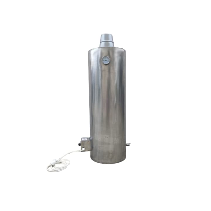 Boiler cazan baie pe lemne si electric, tabla de inox, 3 bari, 90 L