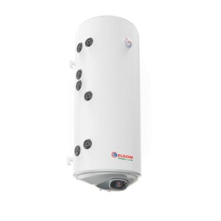 Boiler solar mixt cu dubla serpentina Eldom , capacitate 120 l, 3kW, control digital New Design