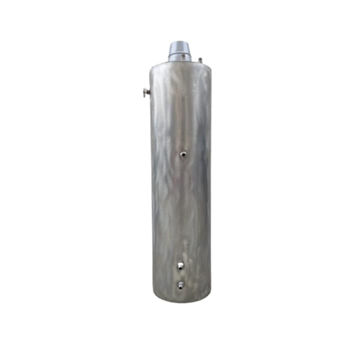 Boiler cazan baie pe lemne si serpentina, tabla de inox, 3 bari, 120 L