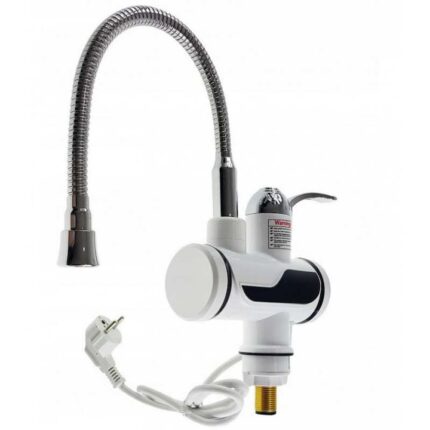 Robinet Instant Apa Calda SIKS, cu Afisaj Digital si Canal Scurgere Apa, Flexibil, Putere 3000W, pana la 60°C