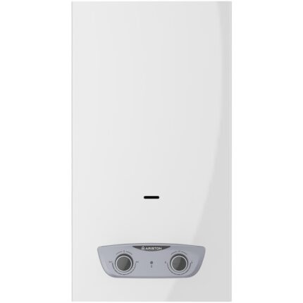 Incalzitor instant gaz pentru apa Ariston FAST R X ONM 11 NG, tiraj natural, 11 l/min, gaz natural, NTC, control electronic, senzor siguranta / debit