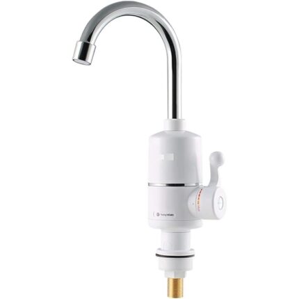 Robinet instant electric pentru apa calda cu teava de inox, 3000W