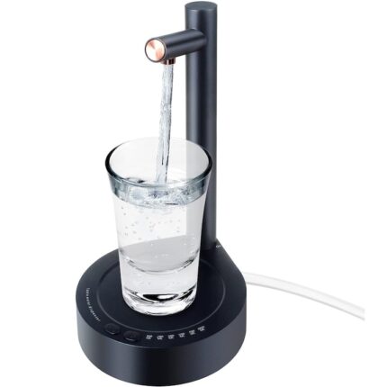 Dozator apa de birou, Latauar, pompa electrica, smart 7 moduri, cu acumulator, incarcare usb, negru