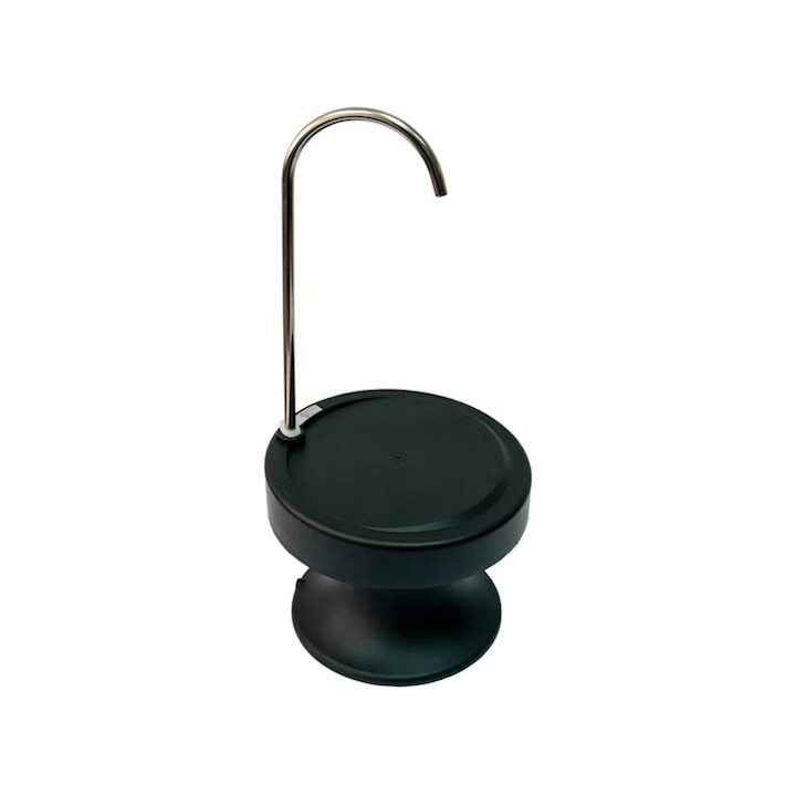 Dispenser Automat Bidon Apa, Pompa Electrica cu Suport Pahar, Putere 3, 8W, Incarcare USB, Negru