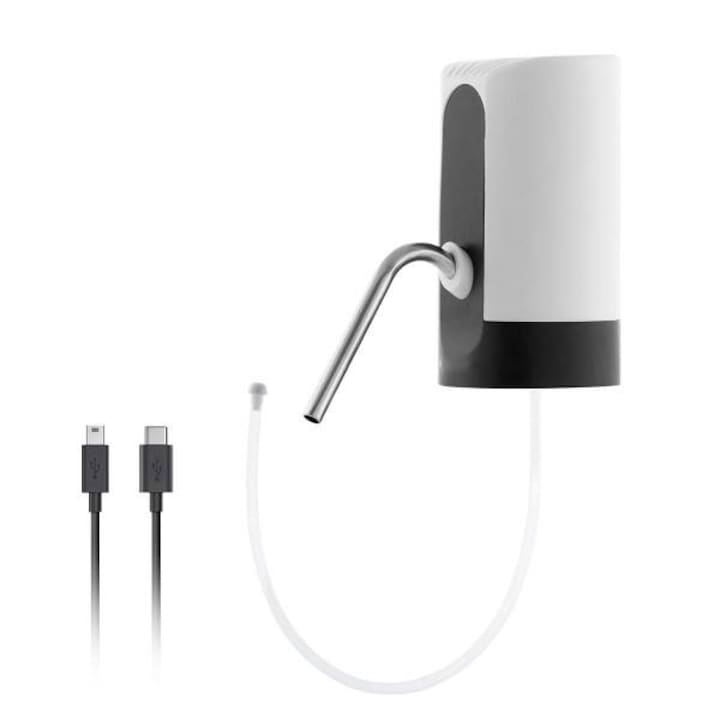 Dispenser bidon apa, reincarcabil USB, 1200 mAh, pentru bidoane de 5, 8 si 20 l