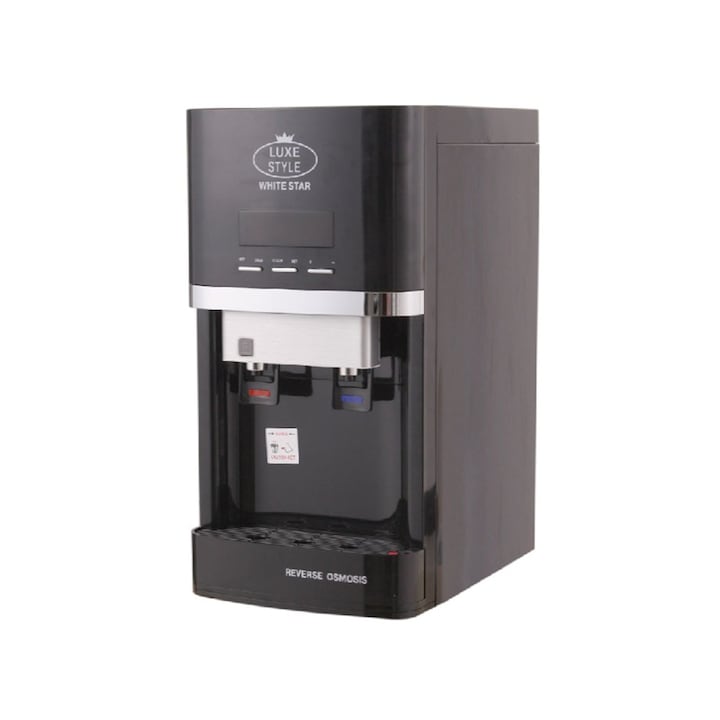 Dozator apa cu sistem de purificare apa prin osmoza inversa White Star, Krausen, Lux Style 75 Black