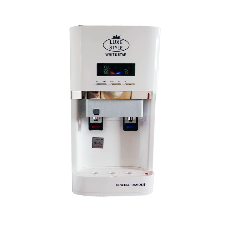 Dozator apa cu sistem de purificare apa prin osmoza inversa White Star, Krausen, Lux Style 75 White