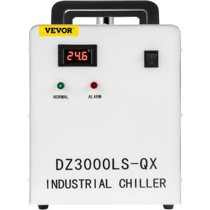Racitor de Apa Industrial, Rezervor 9L, Racire 50W/℃, Cu Tub laser de Sticla CO2 de 60W/80W