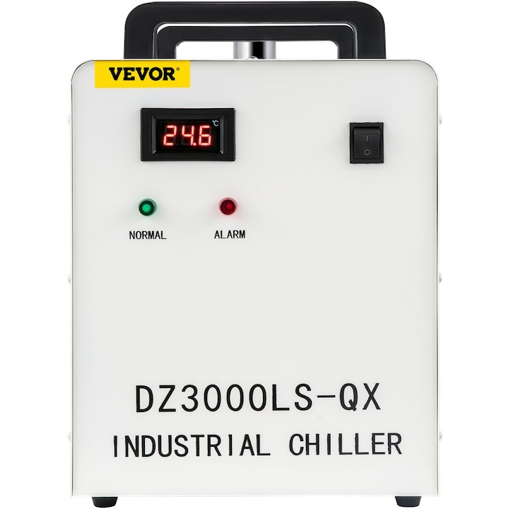 Racitor de Apa Industrial, Rezervor 9L, Racire 50W/℃, Cu Tub laser de Sticla CO2 de 60W/80W