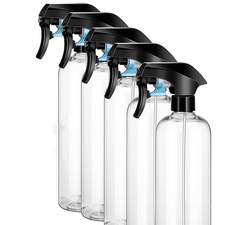 Set vaporizatoare, Polietilena, Transparent/Negru
