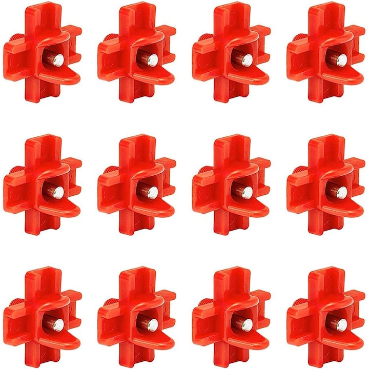 Set 12 duze pasari, Plastic, Rosu
