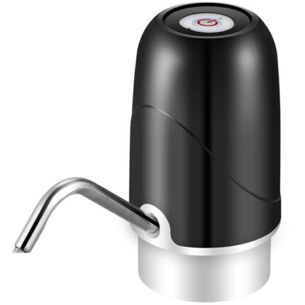 Dozator de apa, Sunmostar, Inox, Cu pompa, Argintiu/Negru