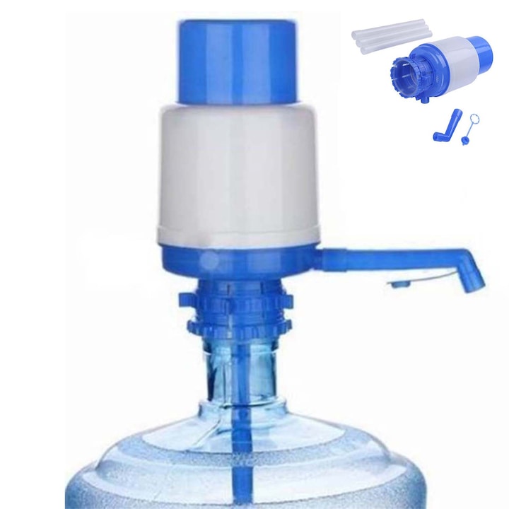 Pompa manuala apa, Xuigort, Plastic, Alb/Albastru