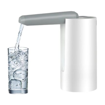 Dozator de apa electric pliabil, QttvbTna, plastic, alb/gri