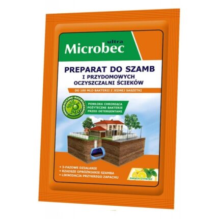 Solutie pentru fose septice cu lamaie Bros, Microbec Ultra, 25g