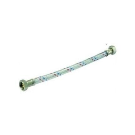 Racord flexibil instalatii sanitare, Diamond, Inox/Cauciuc, 0.375 x 0.5 x 80 cm, Multicolor