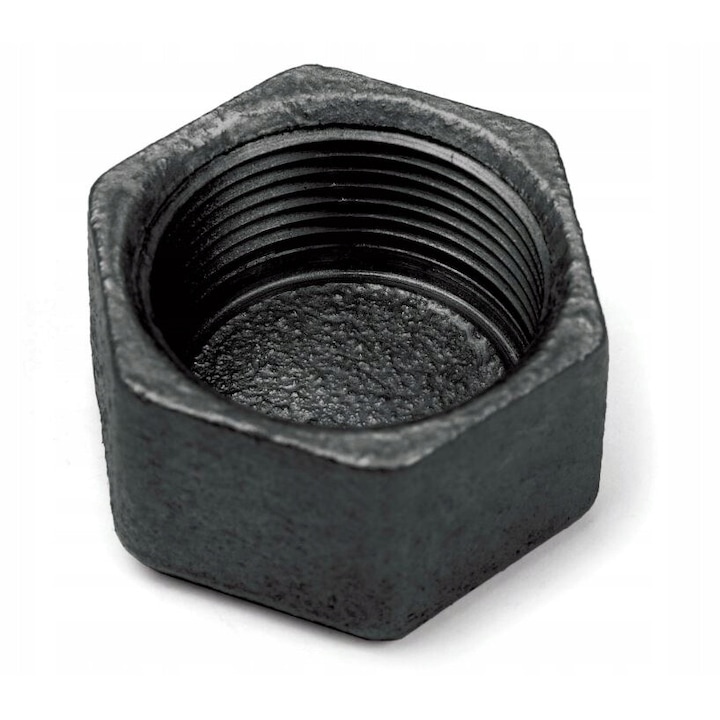 Capac de fonta, Diamond, 3/4", Negru