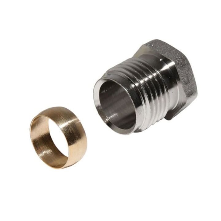 1/2" x 15 mm Racord compresie 013G4115, 1/2" x 15 mm, pentru tevi cupru