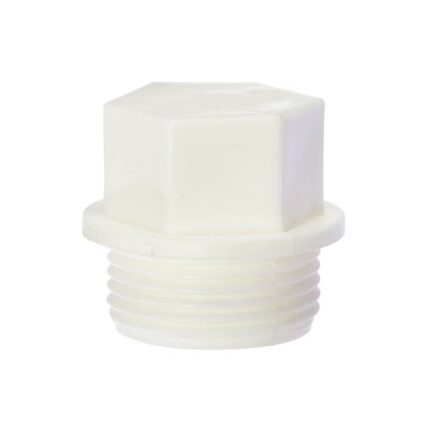 Dop PPR, filetat, D 20 mm, alb 50 bucati