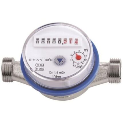 Contor apa /debitmetru apartament apa rece Timely si racorduri alama - 3/4"