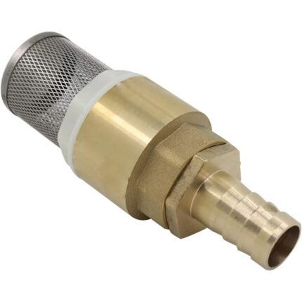 Supapa de retinere cu sita, 1/2", 25mm, Alama, Auriu