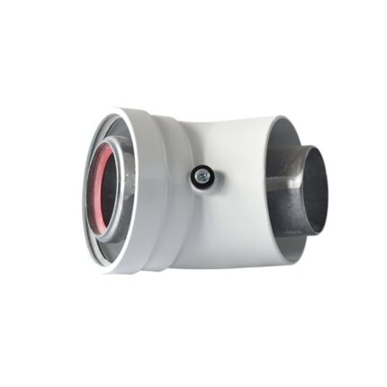 Cot evacuare Motan, pentru centrala termica atmosferica, D 60/100, 45 grade