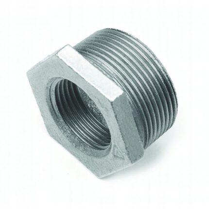 Reductie zincata, Diamond, Fonta, 2 x 0.75 inch, Argintiu