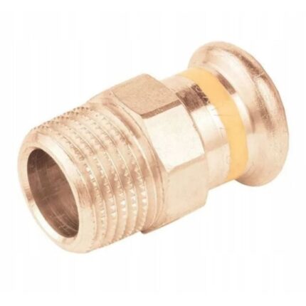 Niplu strangere Xpress, Kan-therm, Cupru, 15 x 0.5 mm, Auriu