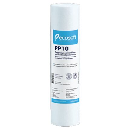 Cartus din polipropilena Ecosoft 47EC0020, 2.5x10", 10 microni, 8l/min, 10000 litri