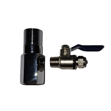 Set Teu 1/2" si Robinet 1/4" metal calitate premium pentru alimentare filtre de apa, purificatoare de apa