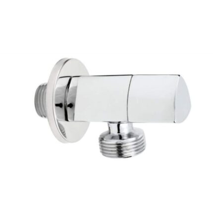 Robinet coltar din alama, Cap ceramic triunghiular, 1/2" x 1/2", Crom