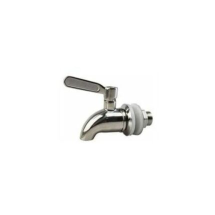 Robinet pentru dozator de bauturi, Inox, 100 x 62 mm, Argintiu