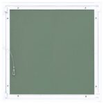 Panou de acces din gips-carton cu cadru de aluminiu vidaXL, Aluminiu, 200 x 200 mm, Verde si argintiu