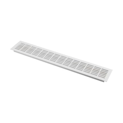 Grila ventilatie aluminiu, 480x80 mm, alb mat