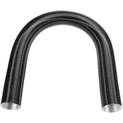 Tubulatura aer cald, LLWL, Aluminiu, rezistent la impact si coroziune, 100x6x6cm, Negru