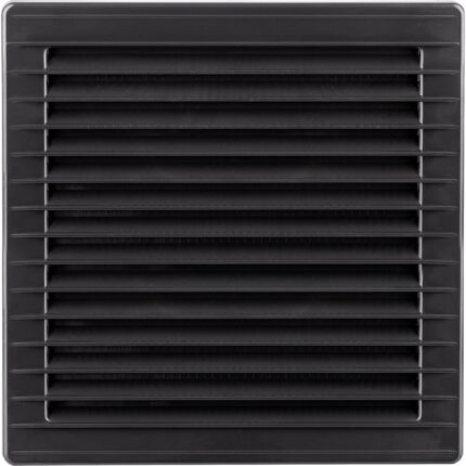 Grila ventilatie, Airroxy, 17X17 cu grila, Grafit, Ø125