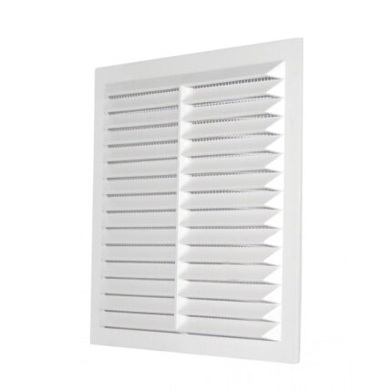 Grila ventilatie rectangulara cu plasa anti-insecte, Dospel D/ 195 W, material ABS, alb