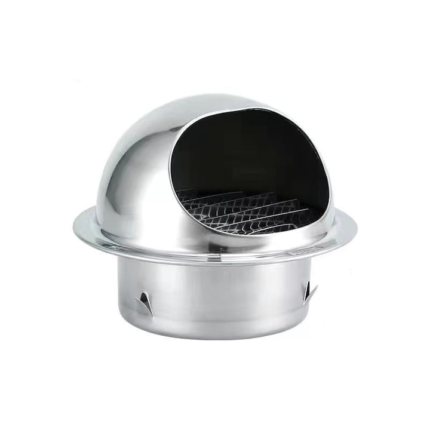 Grila de ventilatie, Inox, 12.5 cm, Argintiu