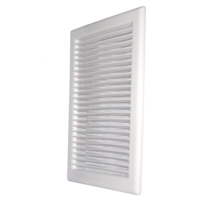 Grila ventilatie rectangulara cu plasa anti-insecte, Dospel DL/ 90x240 RW, material ABS, alb